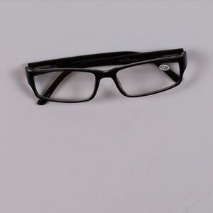 TruVision Readers Reading Glasses Black Rectangular +1.25 NWT